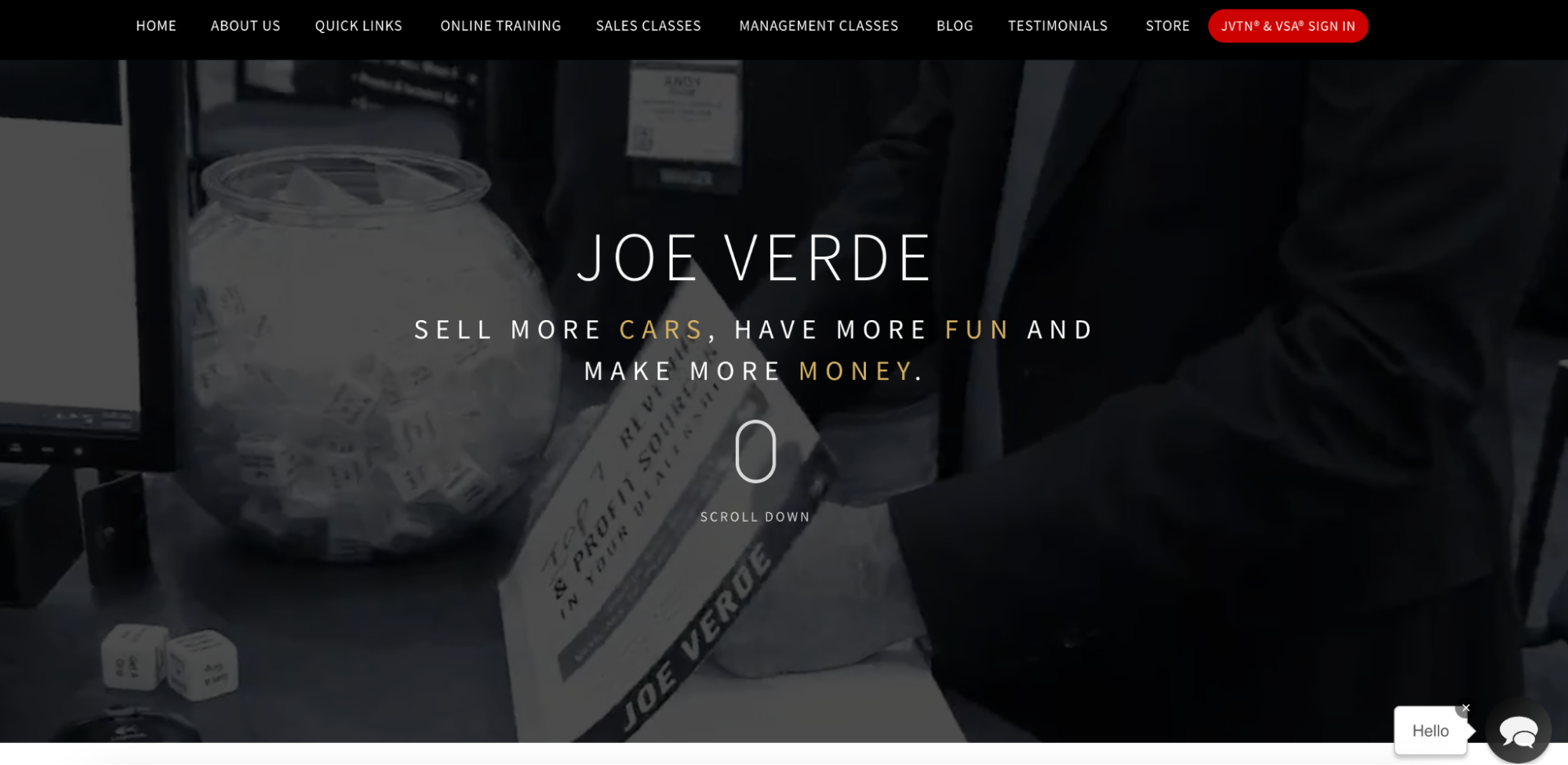 Joe Verde Automotive Sales & Management Training