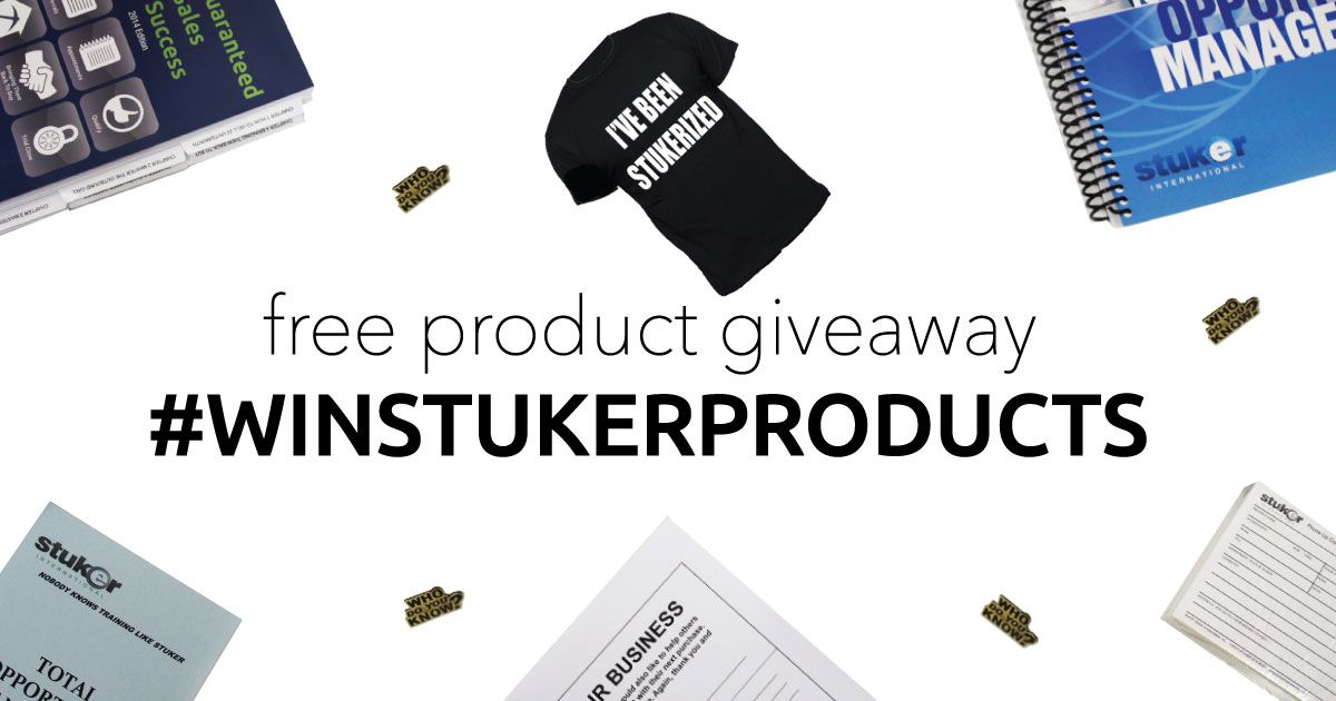 Win Free Stuker Products Every Week in May